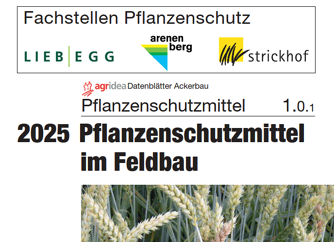 Bestellung PSM im Feldbau Heftli