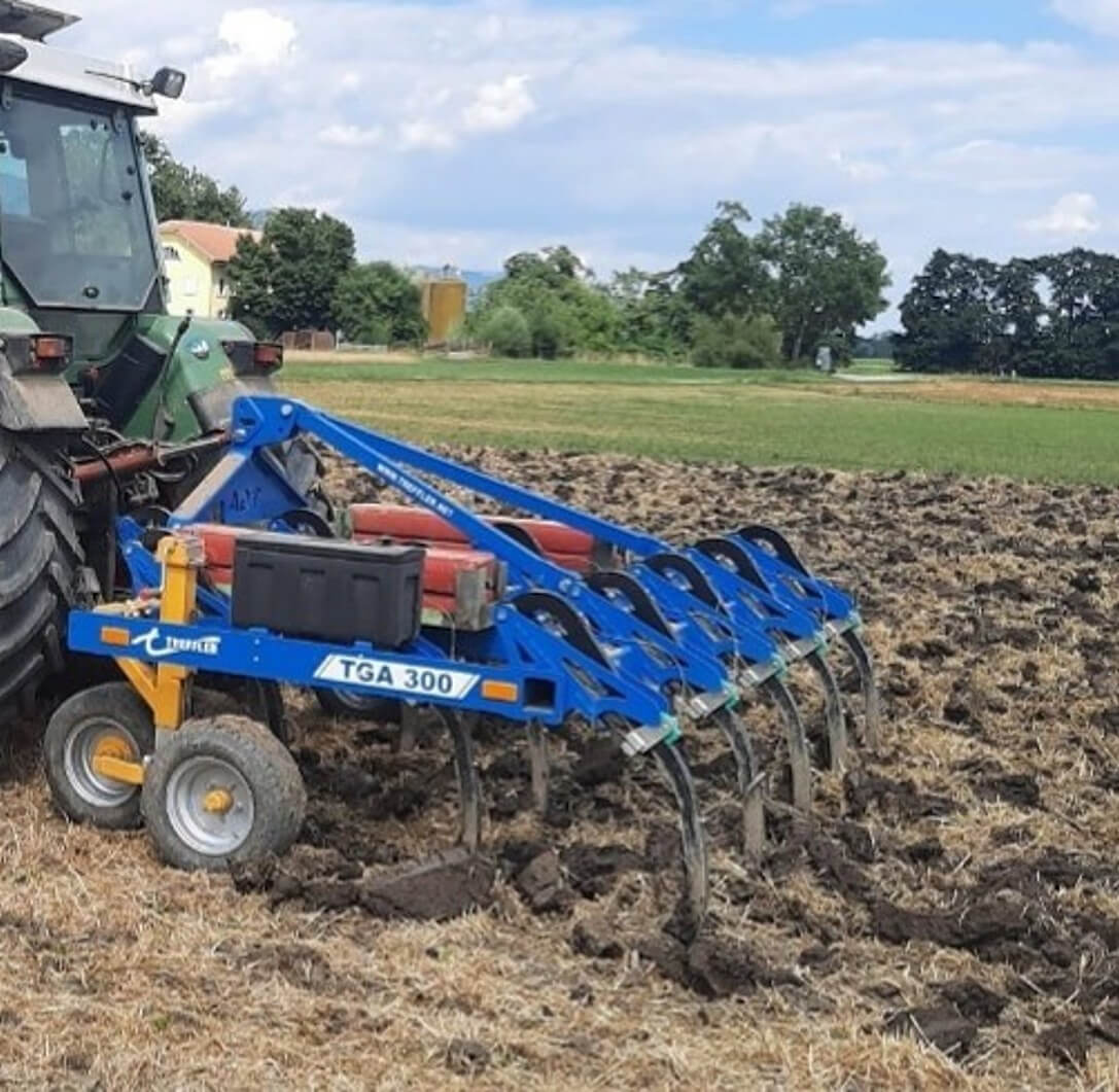 Bio Flurgang Stoppelbearbeitung am 5. August